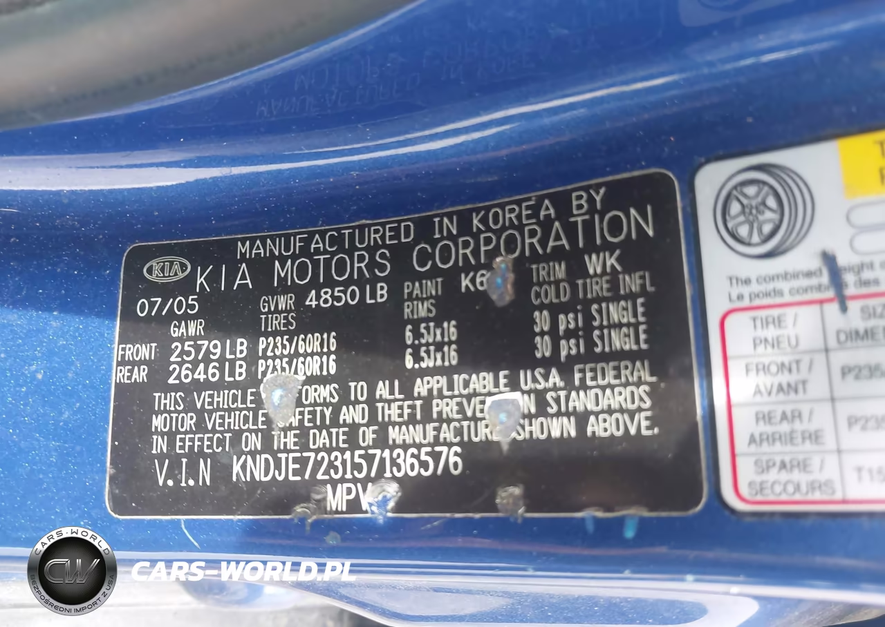 2005 Kia Sportage Ex V6-Lx V6 VIN:KNDJE723157136576 - 9