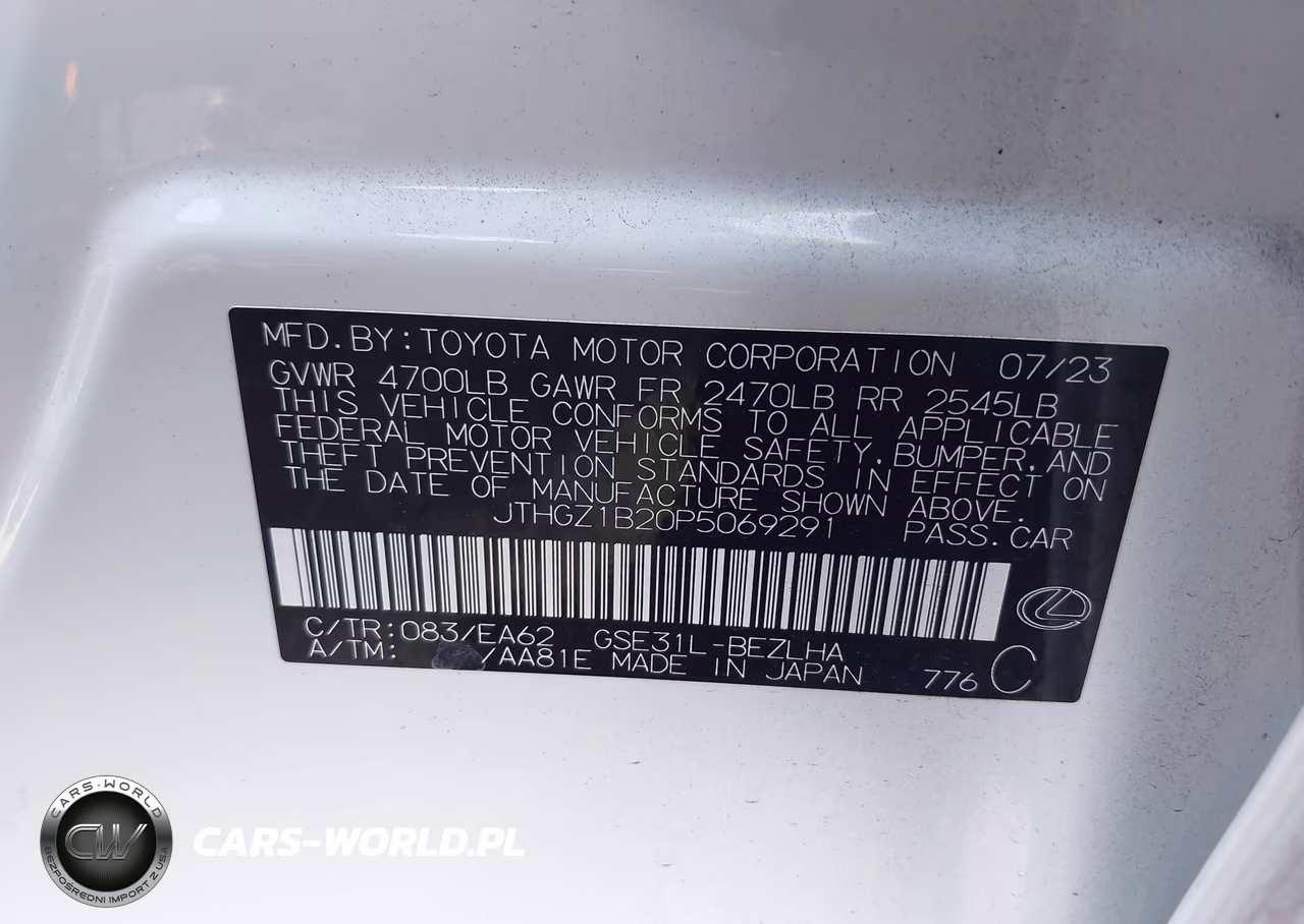 2023 Lexus Is 350 F Sport VIN:JTHGZ1B20P5069291 - 9