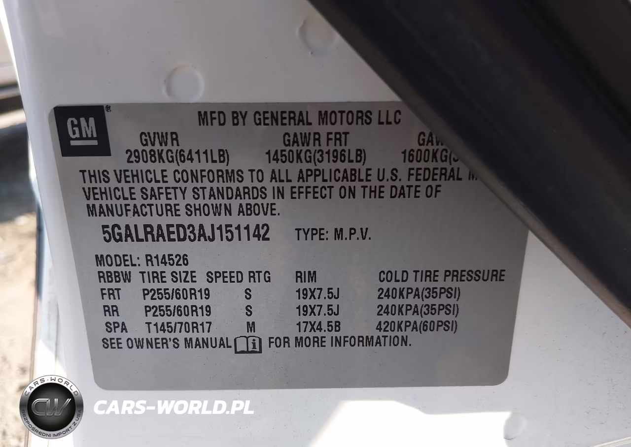 2010 Buick Enclave Cx VIN:5GALRAED3AJ151142 - 9