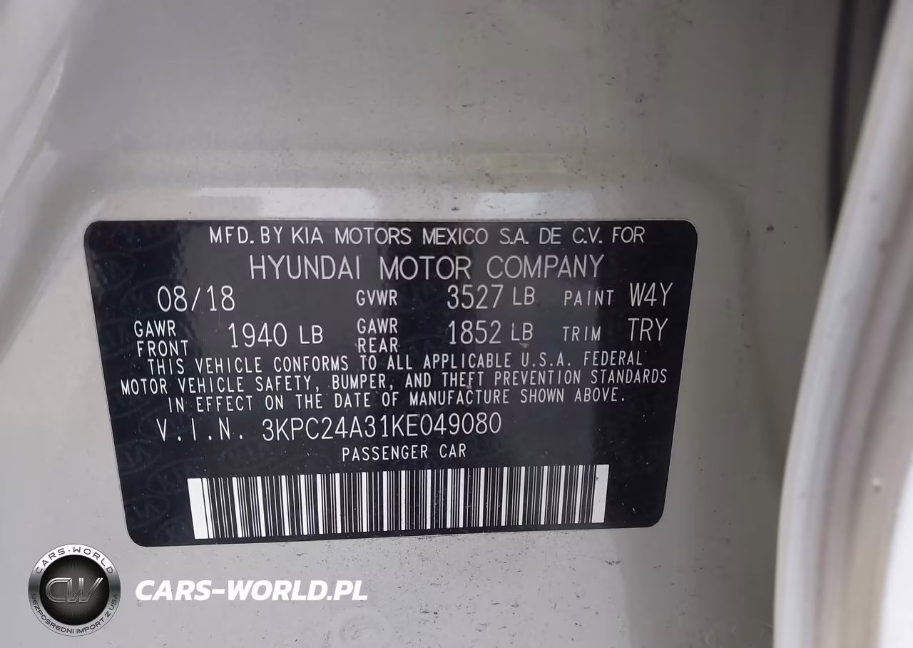 2019 Hyundai Accent Se VIN:3KPC24A31KE049080 - 9