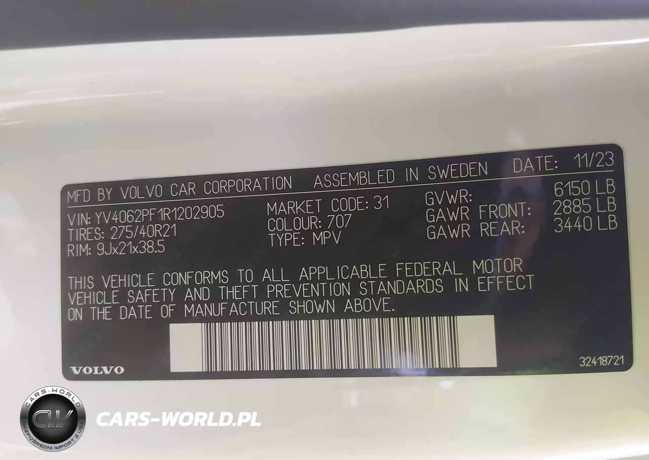 2024 Volvo Xc90 B6 Ultimate Bright Theme 7-Seater VIN:YV4062PF1R1202905 - 9