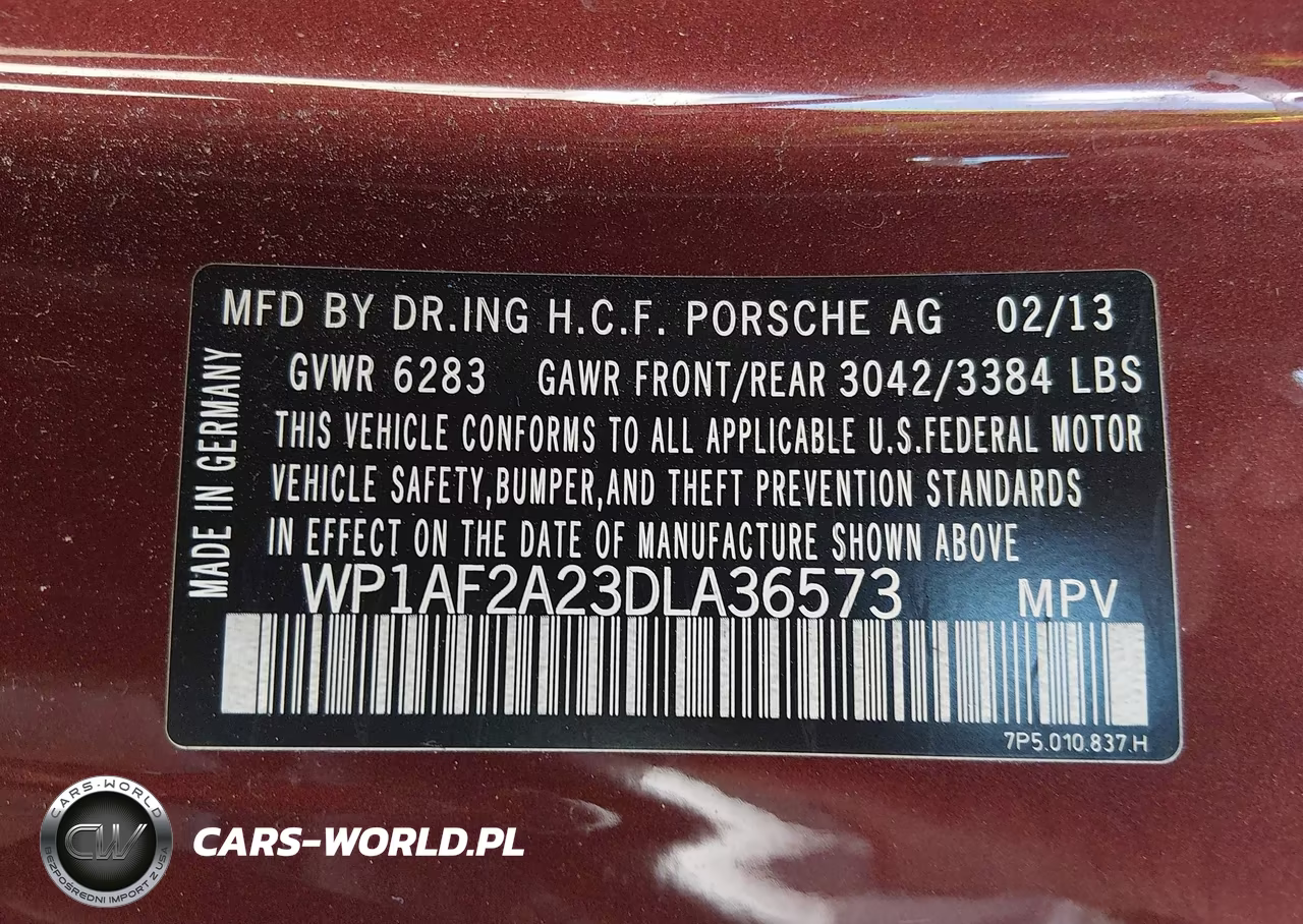 2013 Porsche Cayenne Diesel VIN:WP1AF2A23DLA36573 - 9