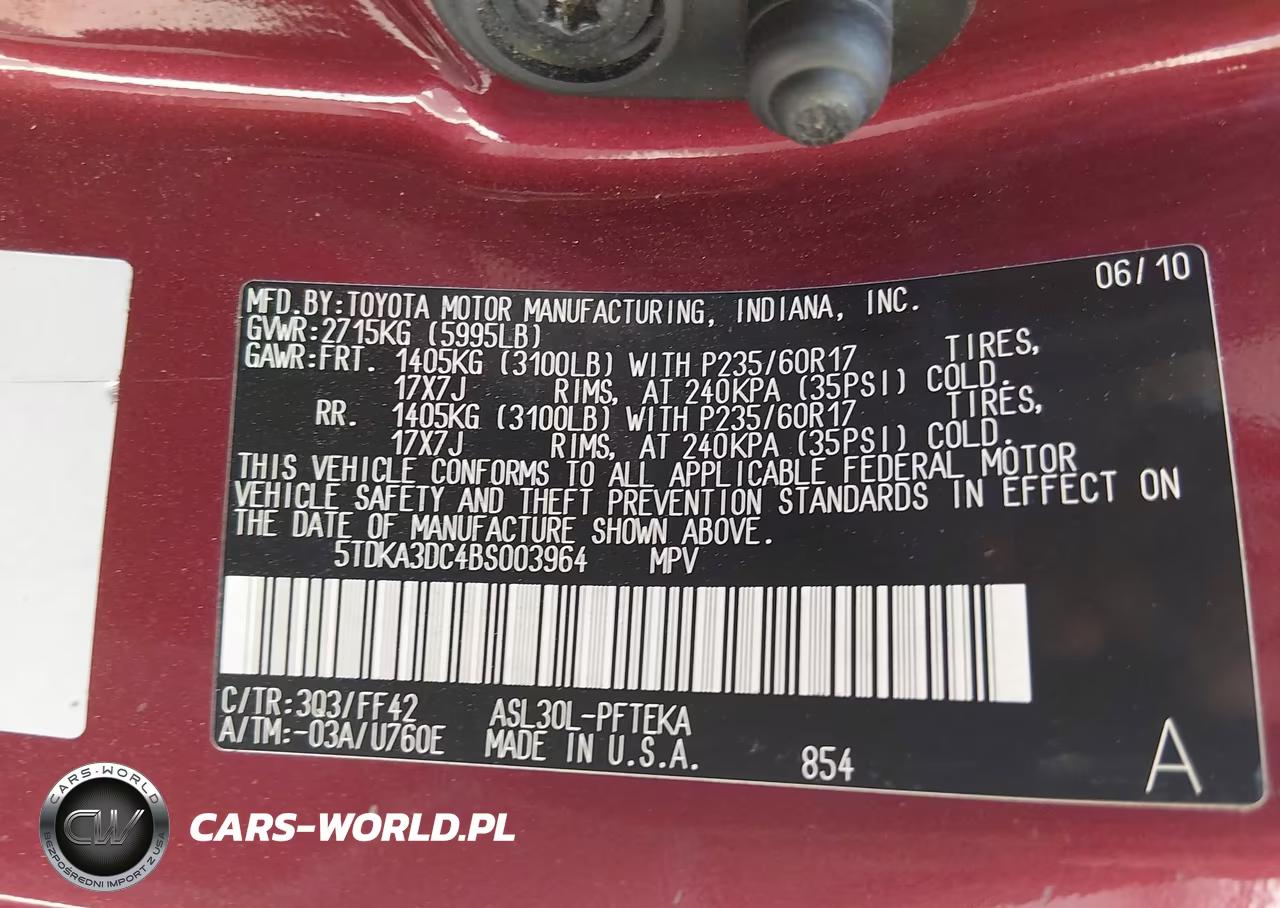 2011 Toyota Sienna VIN:5TDKA3DC4BS003964 - 9