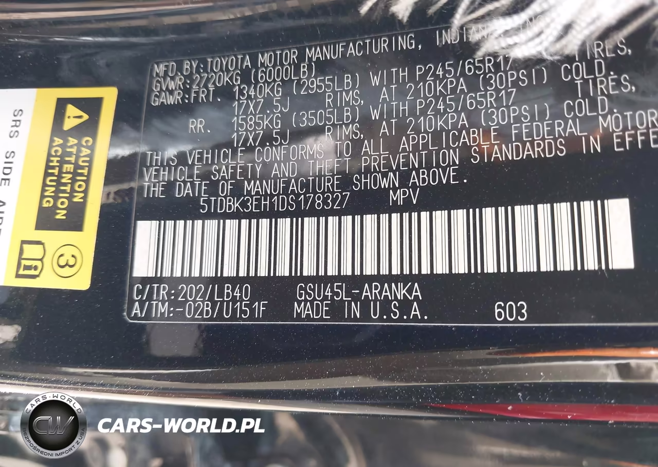 2013 Toyota Highlander Se V6 VIN:5TDBK3EH1DS178327 - 9