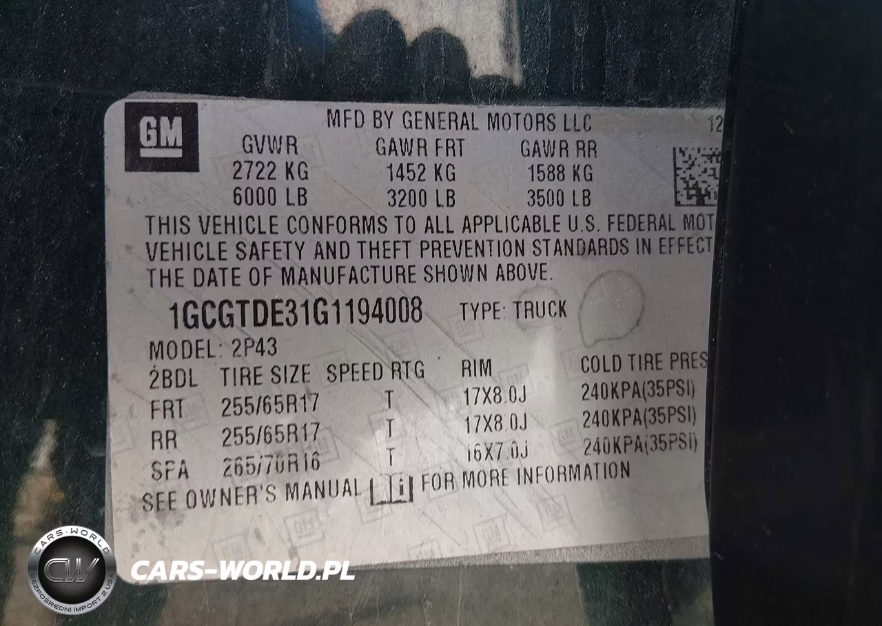 2016 Chevrolet Colorado Z71 VIN:1GCGTDE31G1194008 - 9