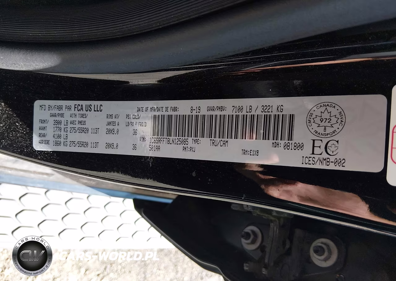 2020 Ram 1500 Big Horn VIN:1C6SRFFT8LN125085 - 9