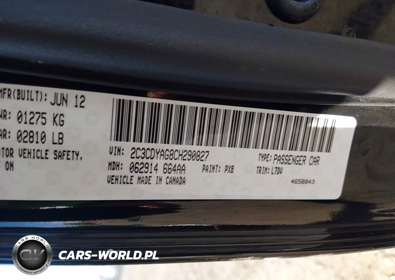 2012 Dodge Challenger Sxt VIN:2C3CDYAG8CH290827 - 9