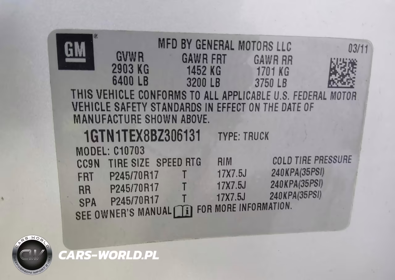 2011 GMC Sierra 1500 Work Truck VIN:1GTN1TEX8BZ306131 - 9