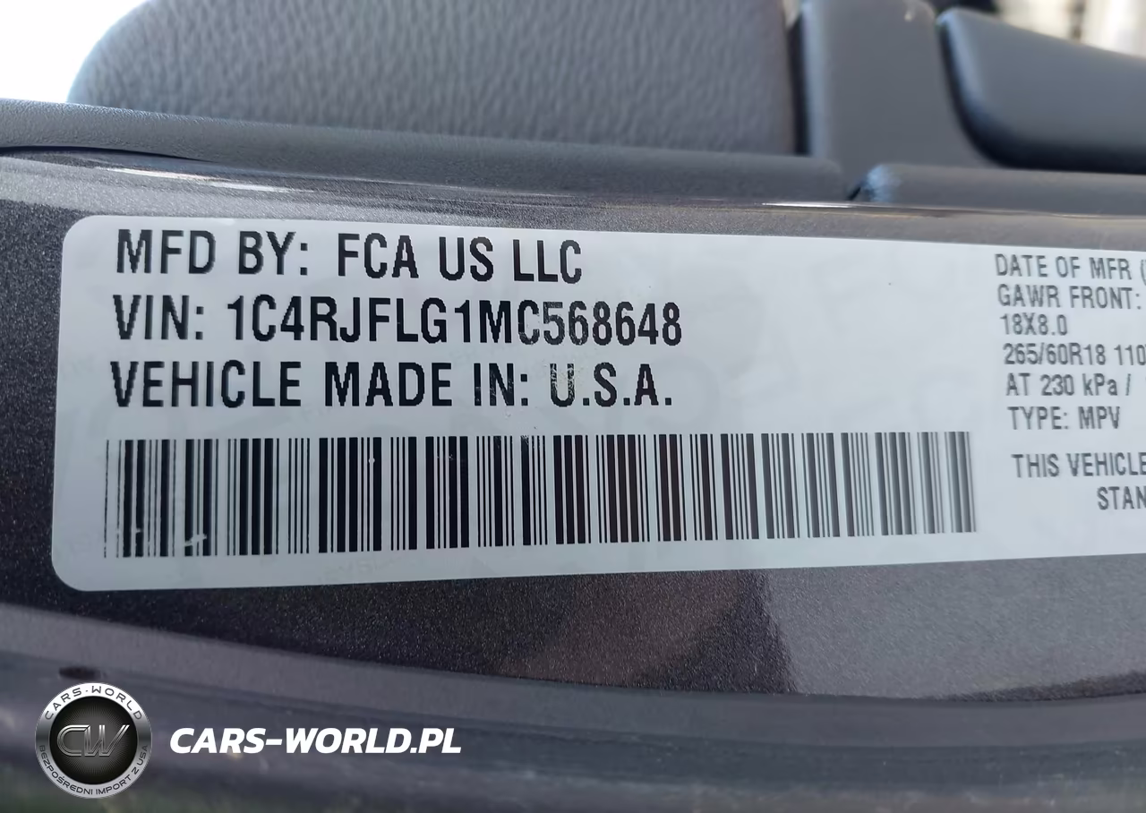 2021 Jeep Grand Cherokee Trailhawk 4X4 VIN:1C4RJFLG1MC568648 - 9