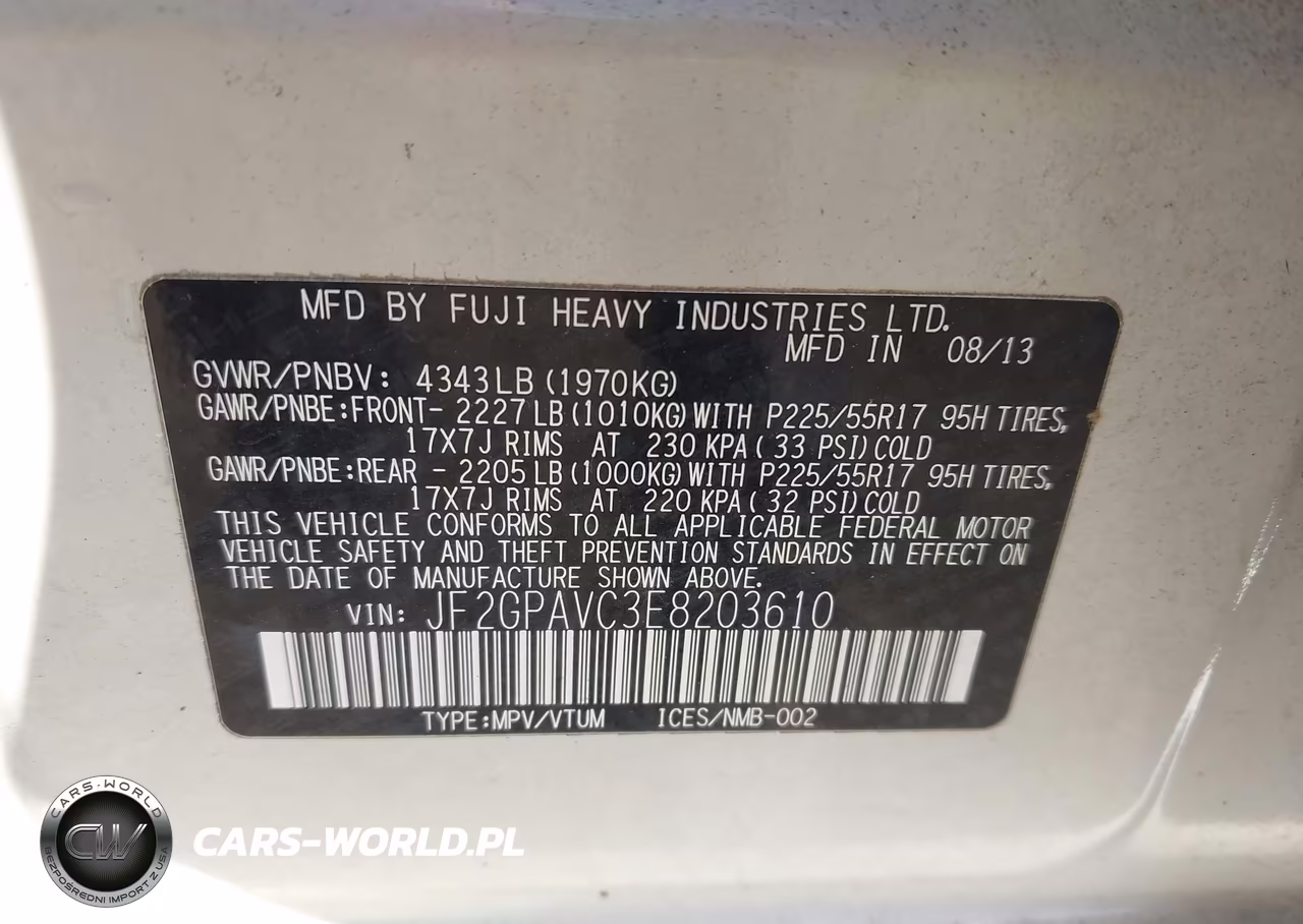 2014 Subaru Xv Crosstrek 2.0I Premium VIN:JF2GPAVC3E8203610 - 9