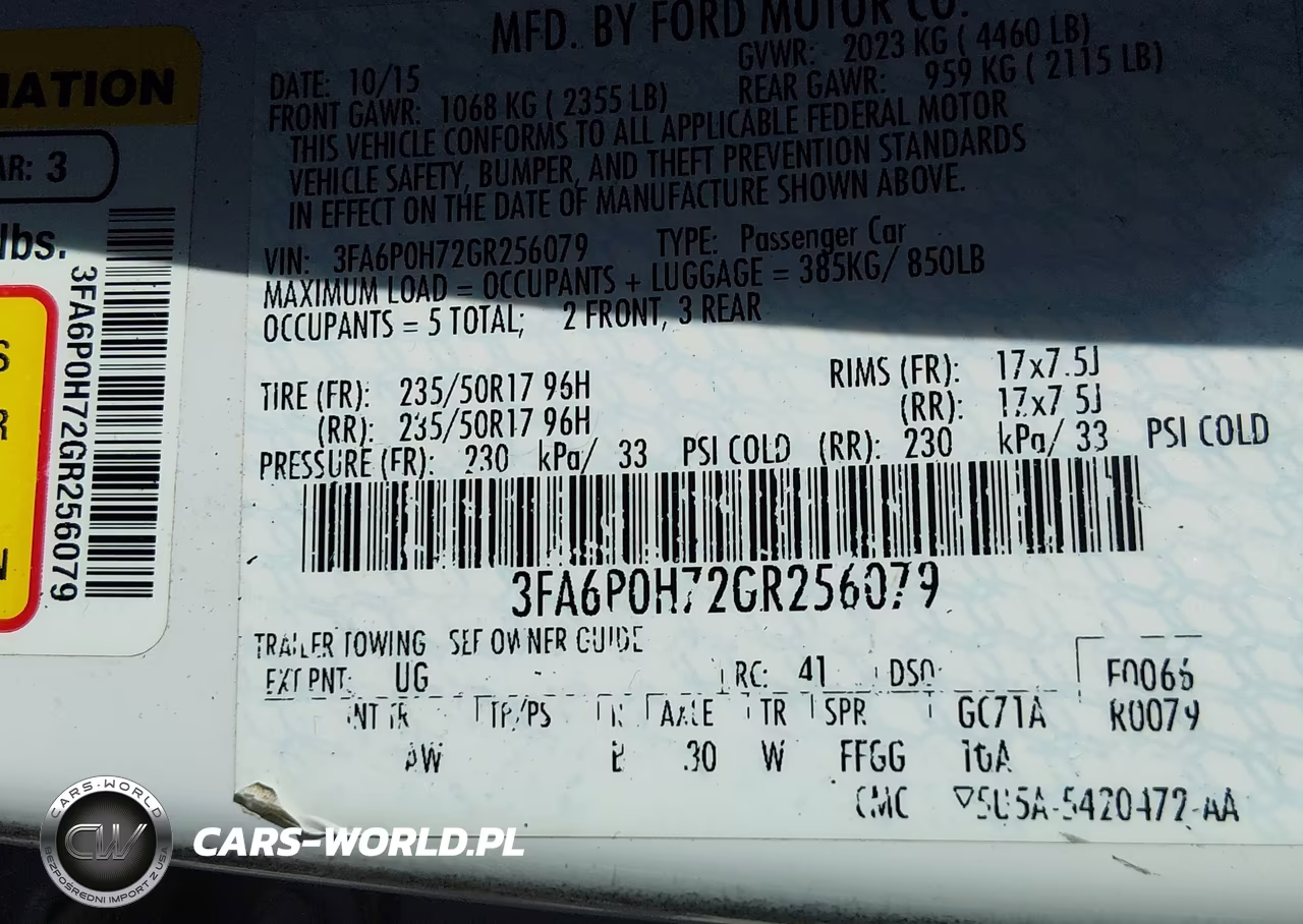 2016 Ford Fusion Se VIN:3FA6P0H72GR256079 - 9