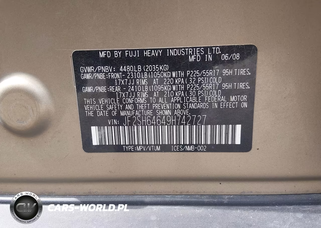 2009 Subaru Forester 2.5X Limited VIN:JF2SH64649H742727 - 9