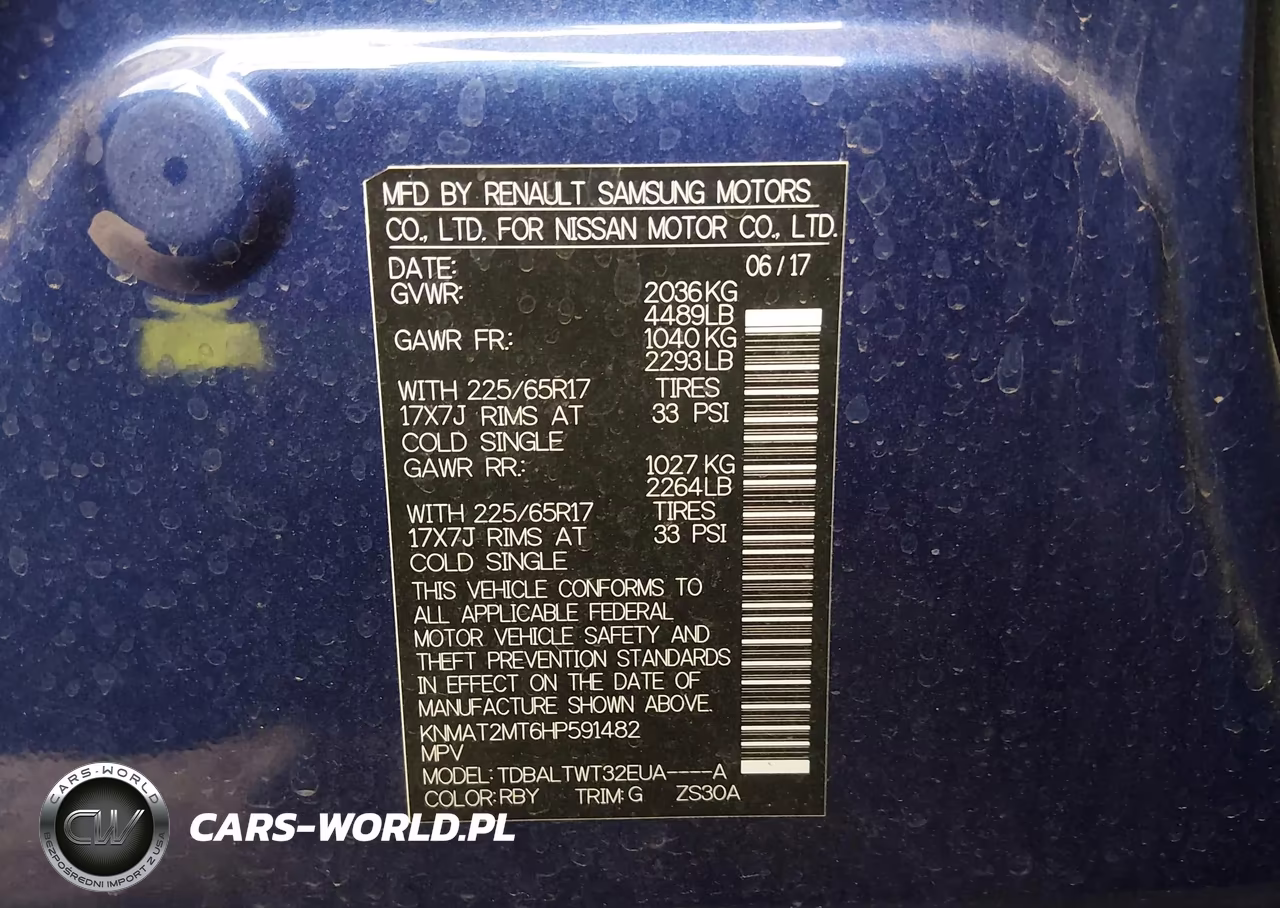 2017 Nissan Rogue Sv VIN:KNMAT2MT6HP591482 - 9
