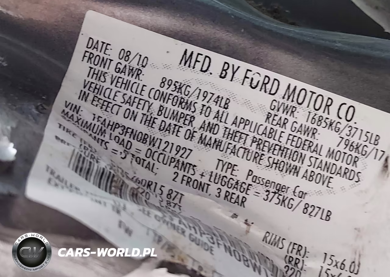 2011 Ford Focus Se VIN:1FAHP3FN0BW121927 - 9