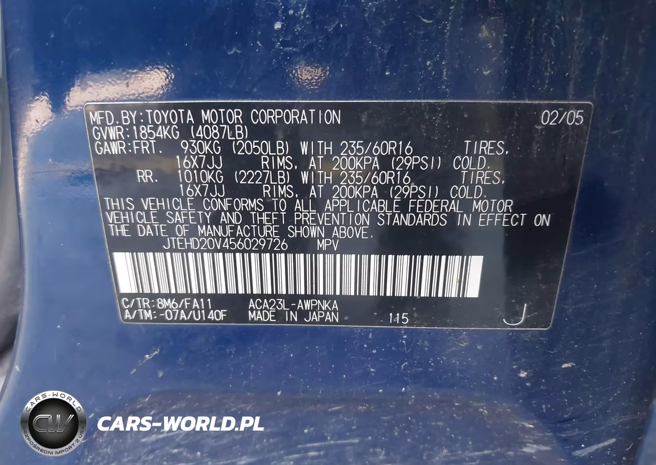 2005 Toyota Rav4 VIN:JTEHD20V456029726 - 9
