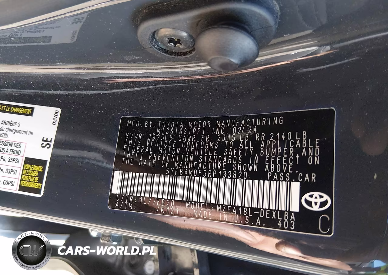 2024 Toyota Corolla Le VIN:5YFB4MDE3RP133820 - 9