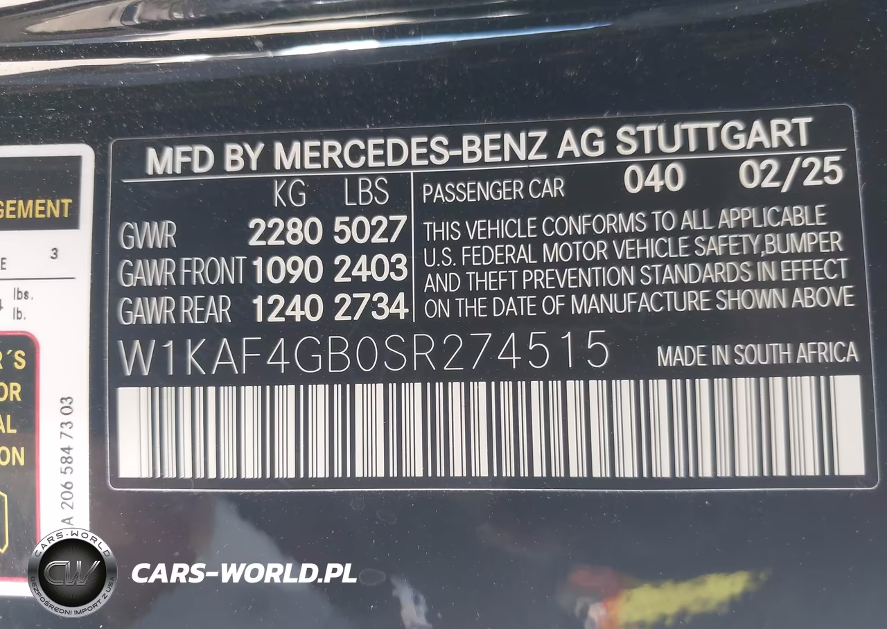 2025 Mercedes-Benz C 300 VIN:W1KAF4GB0SR274515 - 9