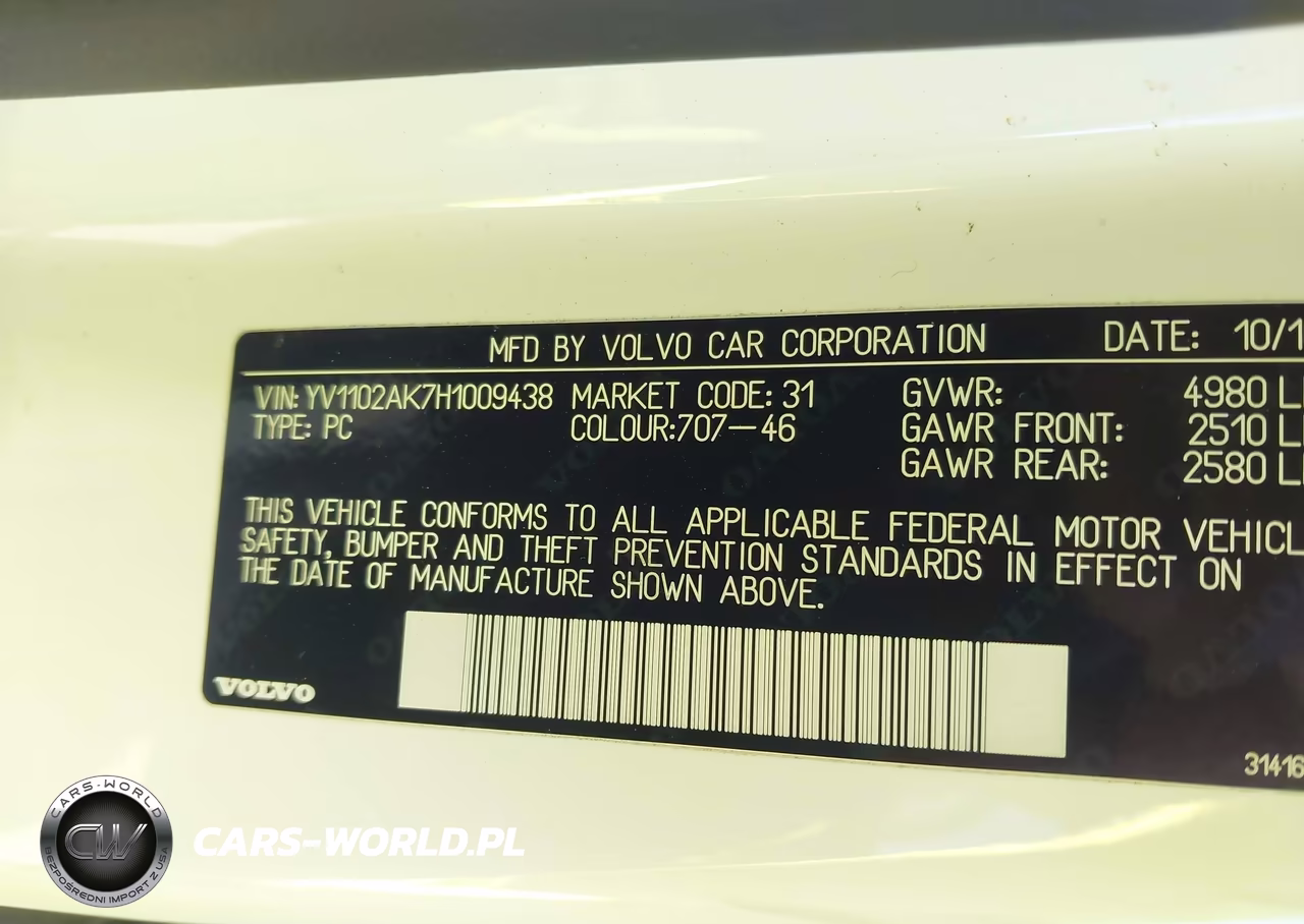 2017 Volvo S90 T5 Momentum VIN:YV1102AK7H1009438 - 9