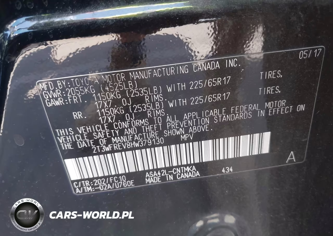2017 Toyota Rav4 Xle VIN:2T3WFREV8HW379130 - 9