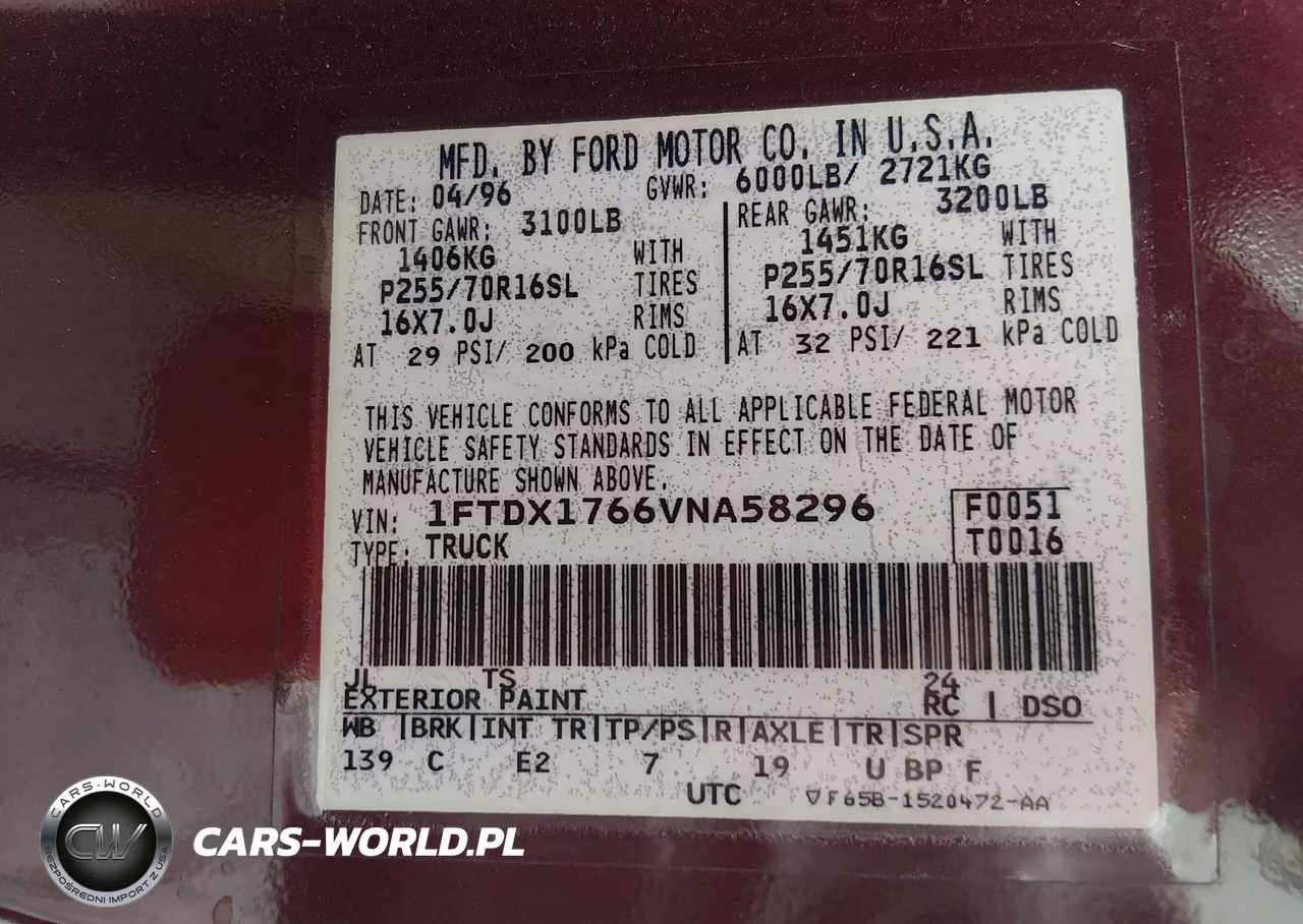 1997 Ford F-150 Lariat-Standard-Xl-Xlt VIN:1FTDX1766VNA58296 - 9