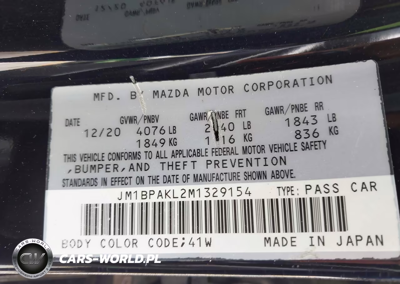 2021 Mazda Mazda3 Select VIN:JM1BPAKL2M1329154 - 9