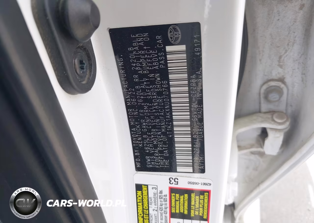 2022 Toyota Camry Xse V6 VIN:4T1KZ1AKXNU070766 - 9