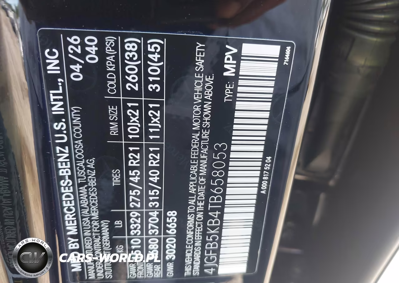 2026 Mercedes-Benz Gle 450 4Matic VIN:4JGFB5KB4TB658053 - 9
