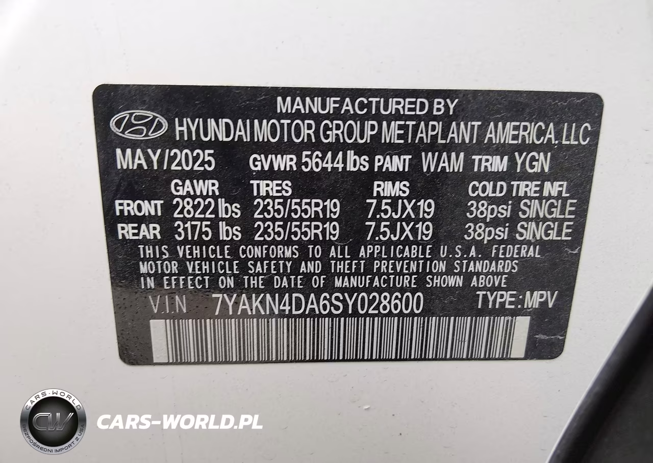 2025 Hyundai Ioniq 5 Sel VIN:7YAKN4DA6SY028600 - 9