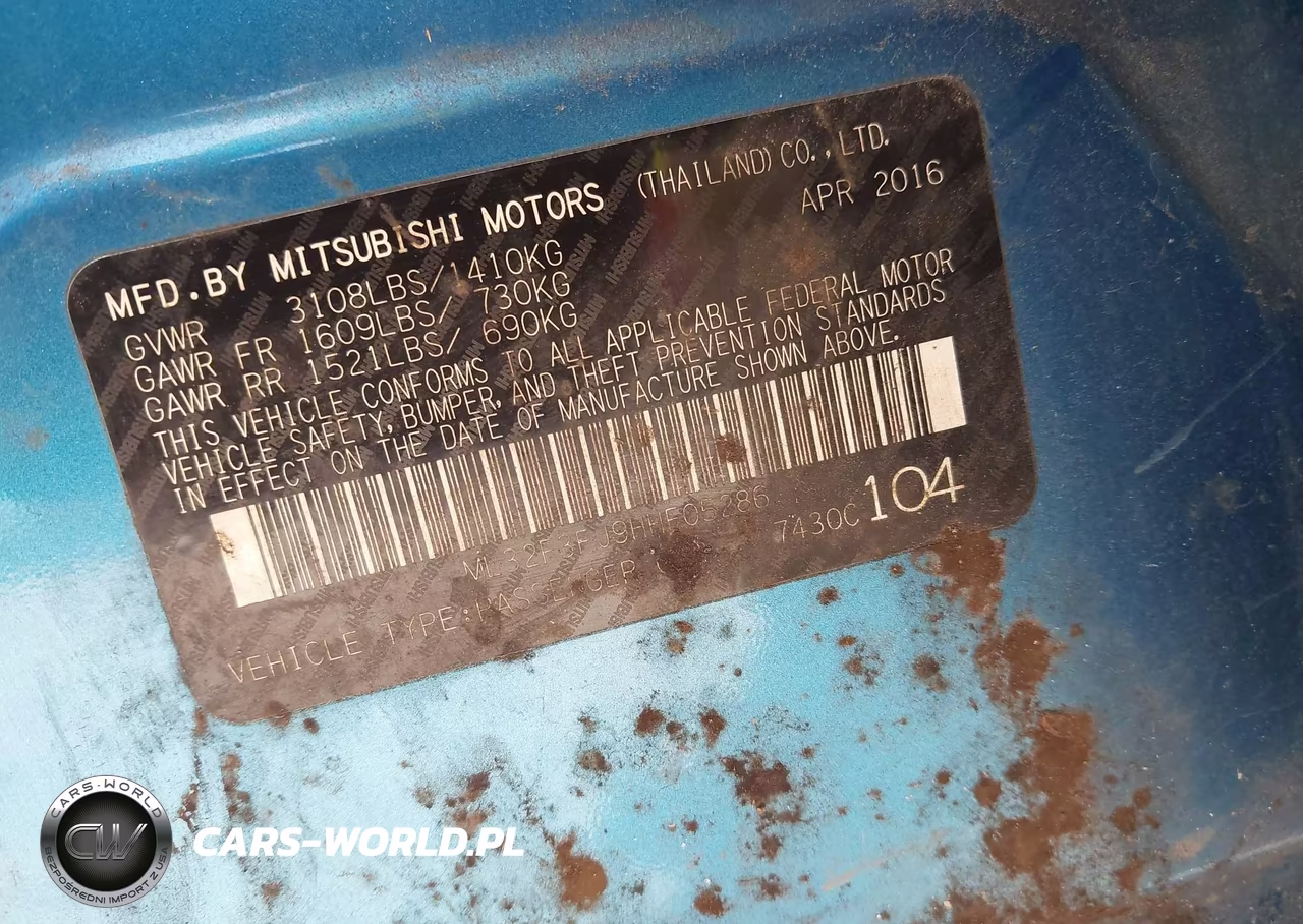 2017 Mitsubishi Mirage G4 Es VIN:ML32F3FJ9HHF05286 - 9