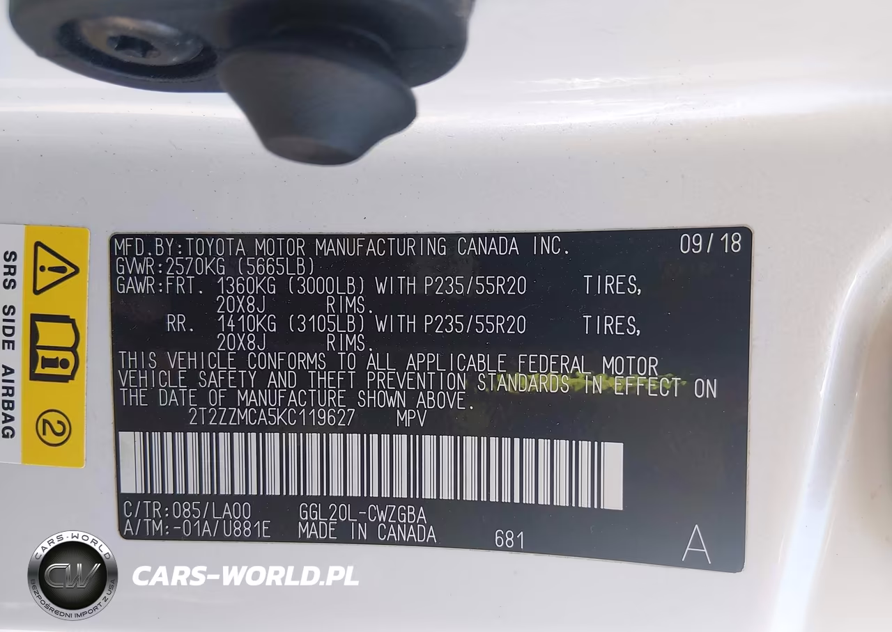 2019 Lexus Rx 350 VIN:2T2ZZMCA5KC119627 - 9