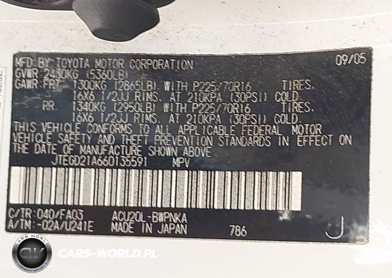 2006 Toyota Highlander VIN:JTEGD21A660135591 - 9