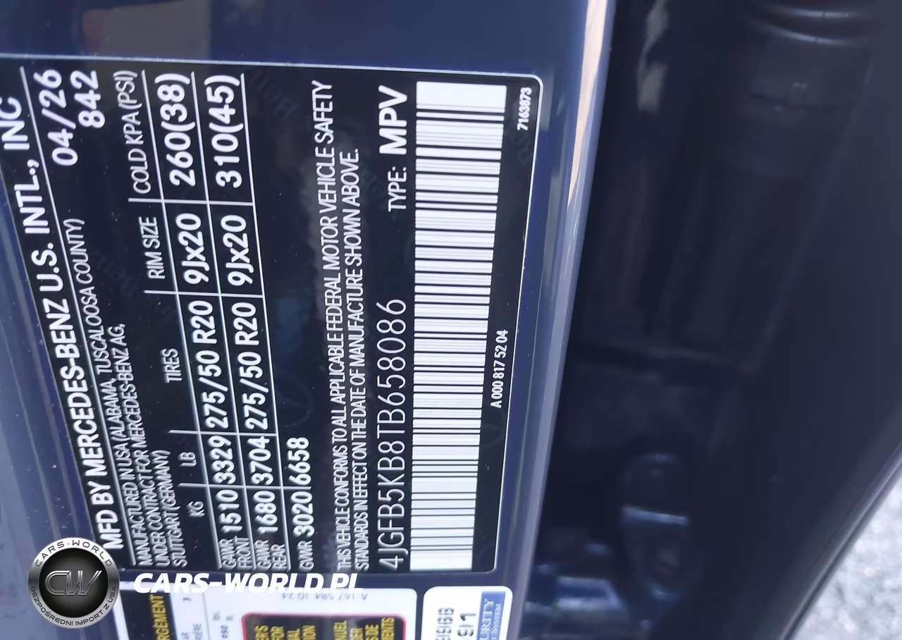 2026 Mercedes-Benz Gle 450 4Matic VIN:4JGFB5KB8TB658086 - 9