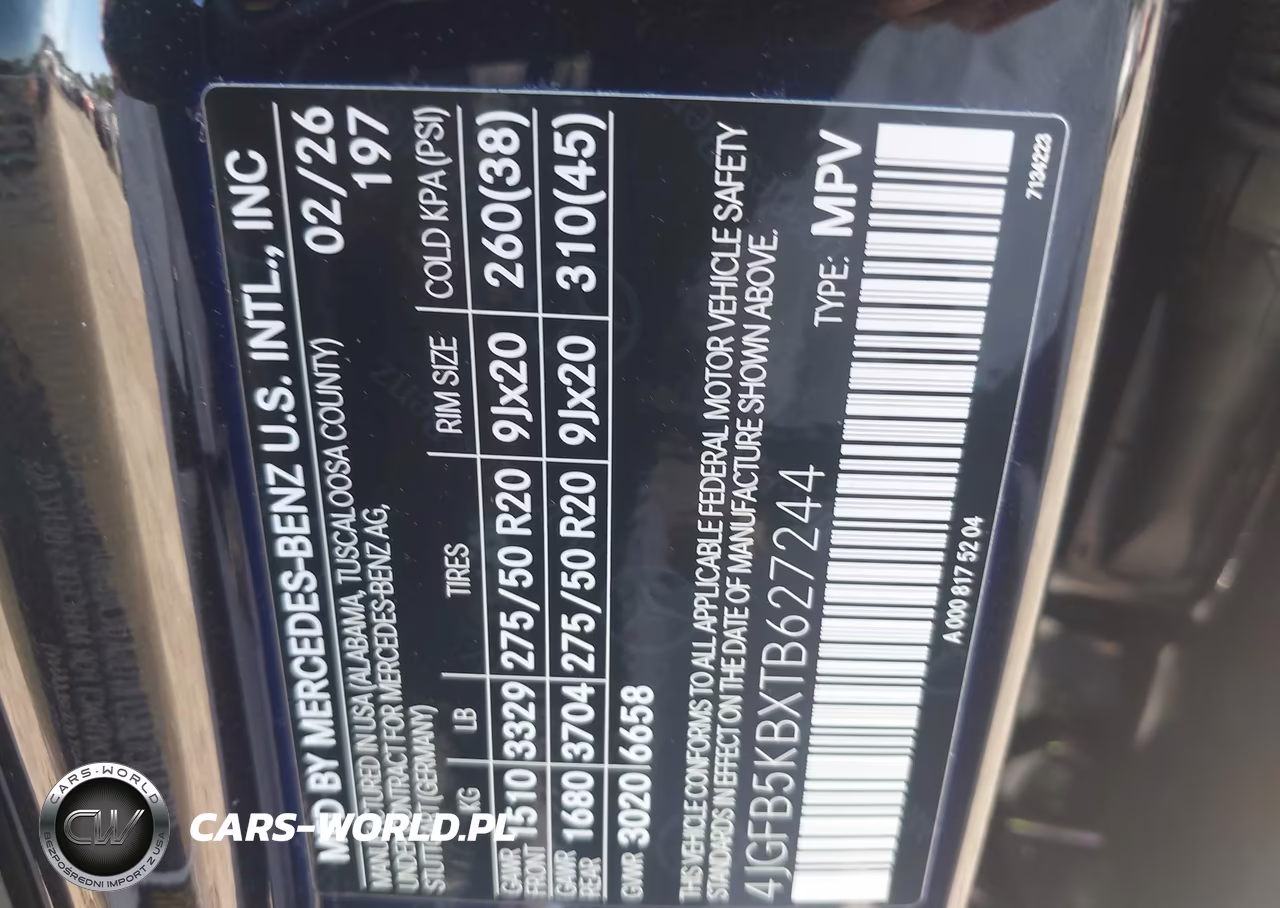 2026 Mercedes-Benz Gle 450 4Matic VIN:4JGFB5KBXTB627244 - 9