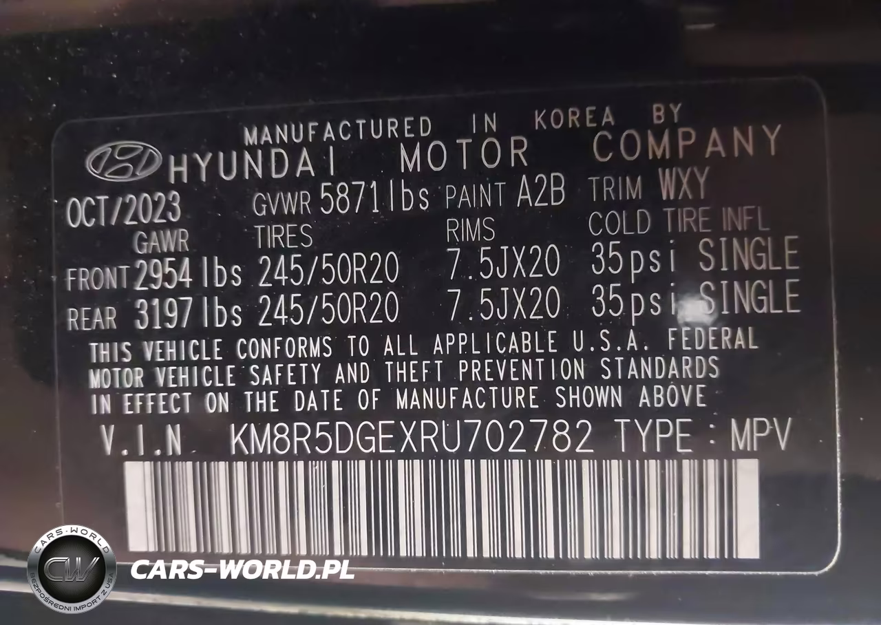 2024 Hyundai Palisade Limited VIN:KM8R5DGEXRU702782 - 9