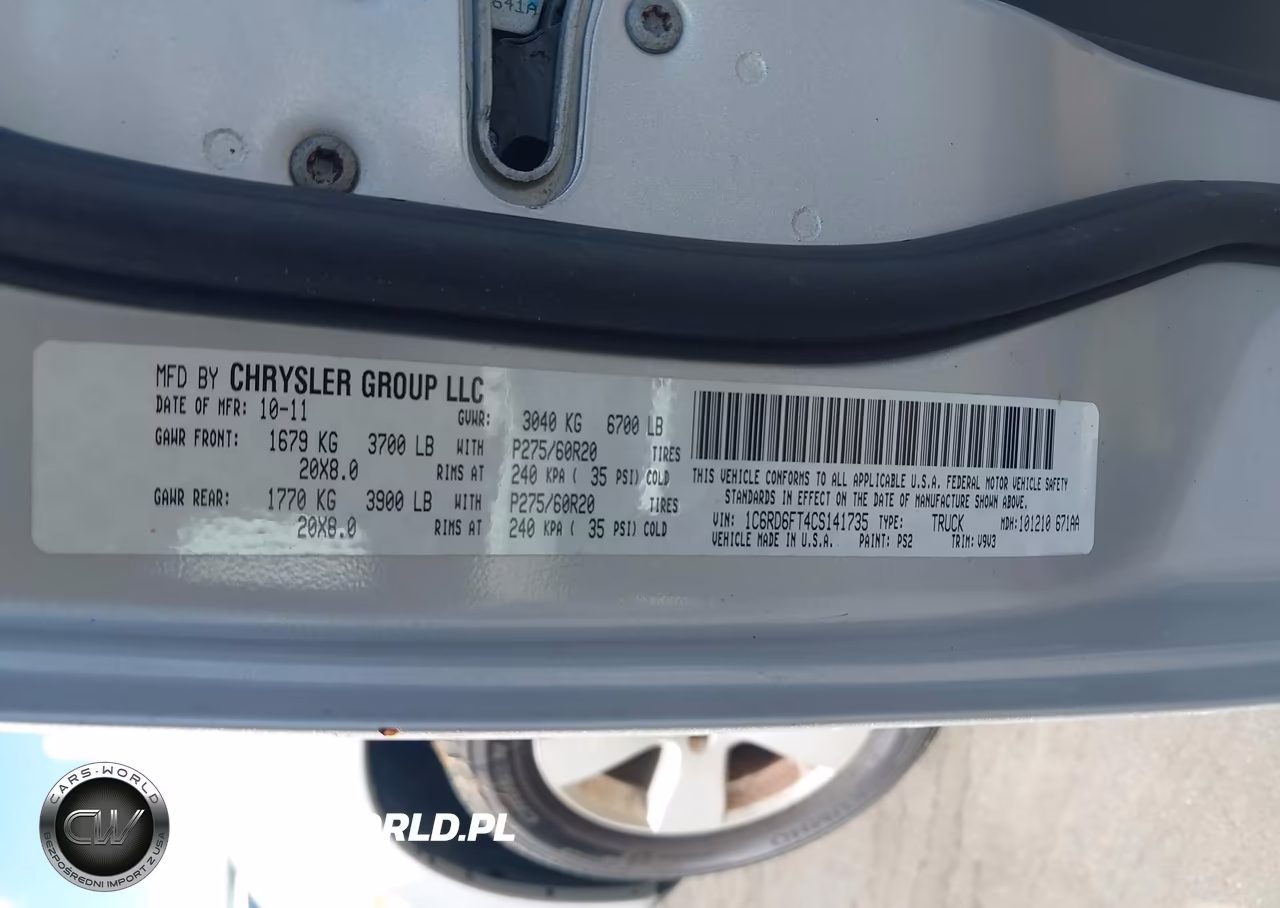 2012 Ram 1500 Express VIN:1C6RD6FT4CS141735 - 9