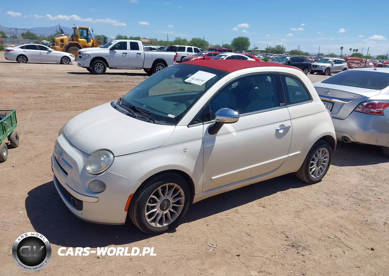 2015 Fiat 500C Lounge VIN:3C3CFFER6FT558845 - 2