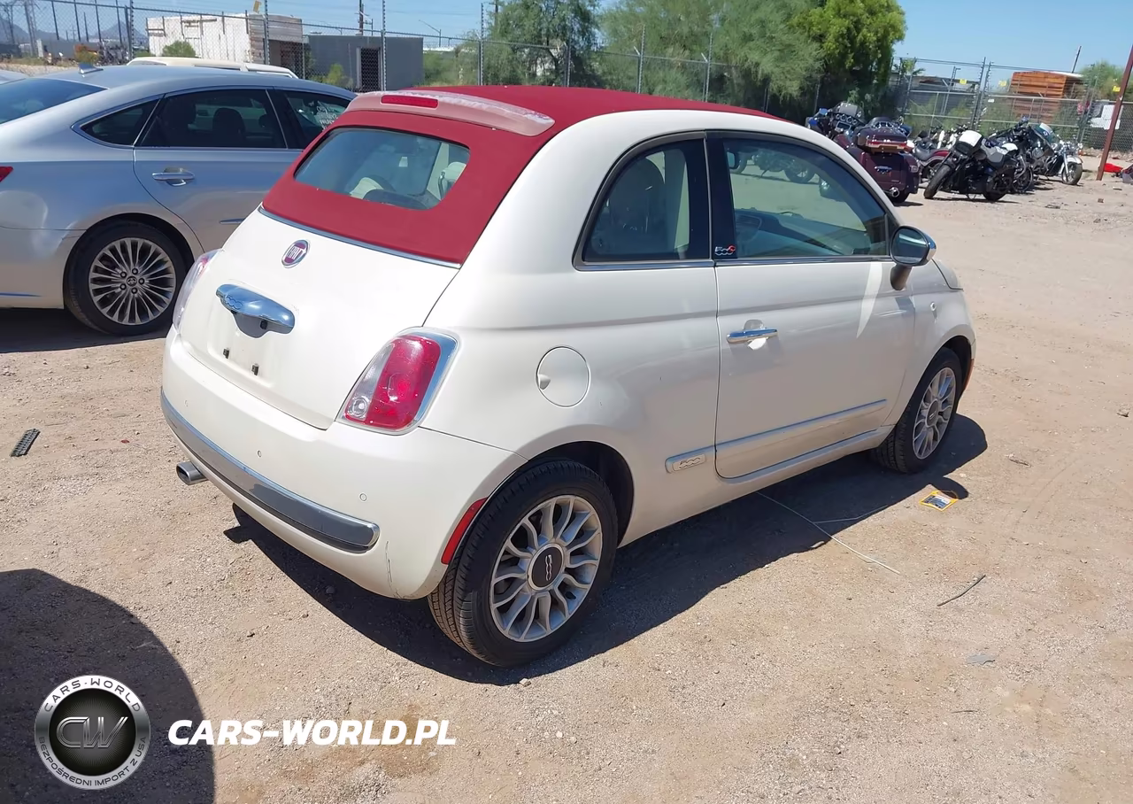 2015 Fiat 500C Lounge VIN:3C3CFFER6FT558845 - 4