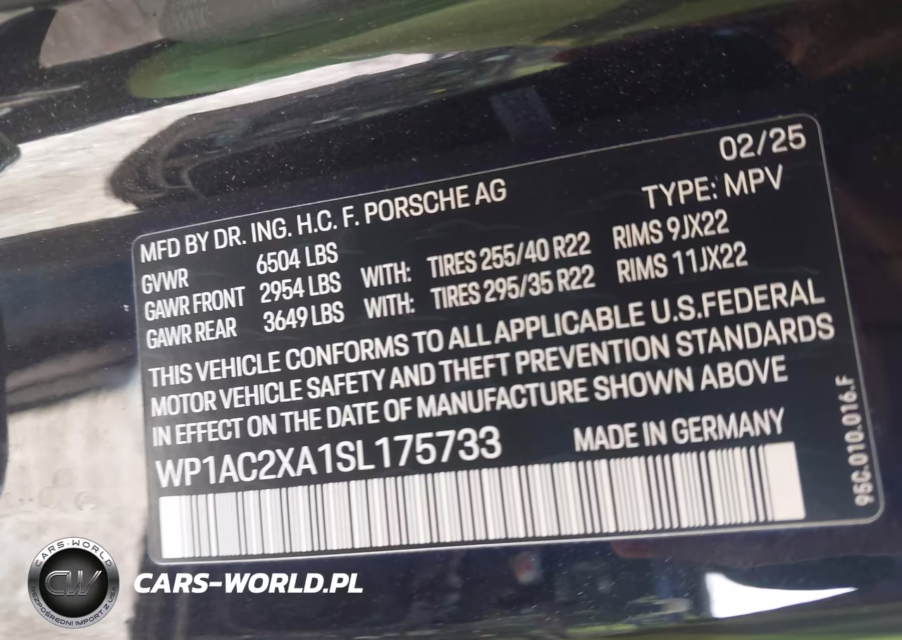 2025 Porsche Macan Electric Turbo VIN:WP1AC2XA1SL175733 - 9