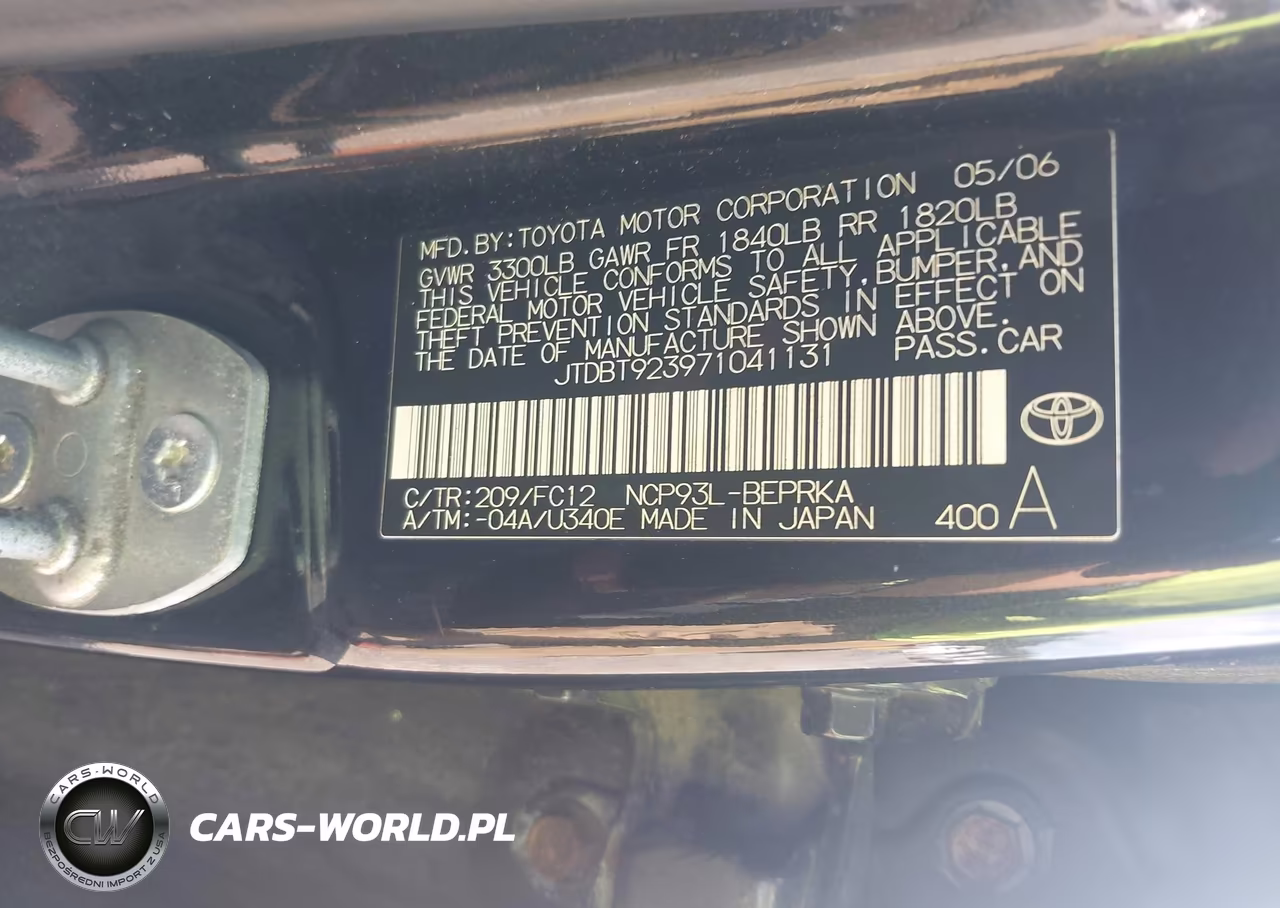 2007 Toyota Yaris VIN:JTDBT923971041131 - 9