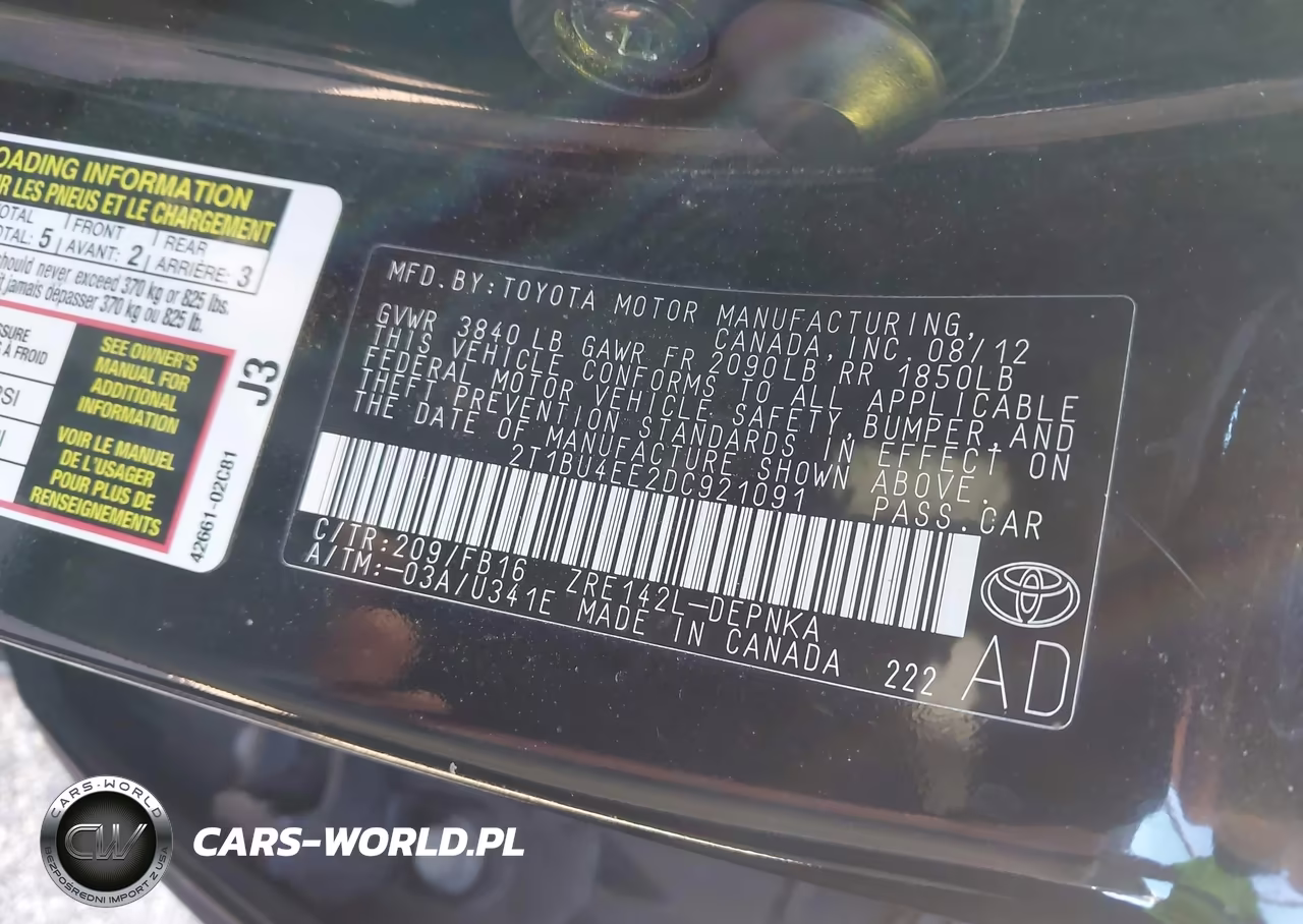 2013 Toyota Corolla Le VIN:2T1BU4EE2DC921091 - 9