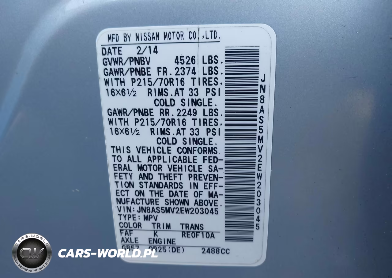 2014 Nissan Rogue Select S VIN:JN8AS5MV2EW203045 - 9