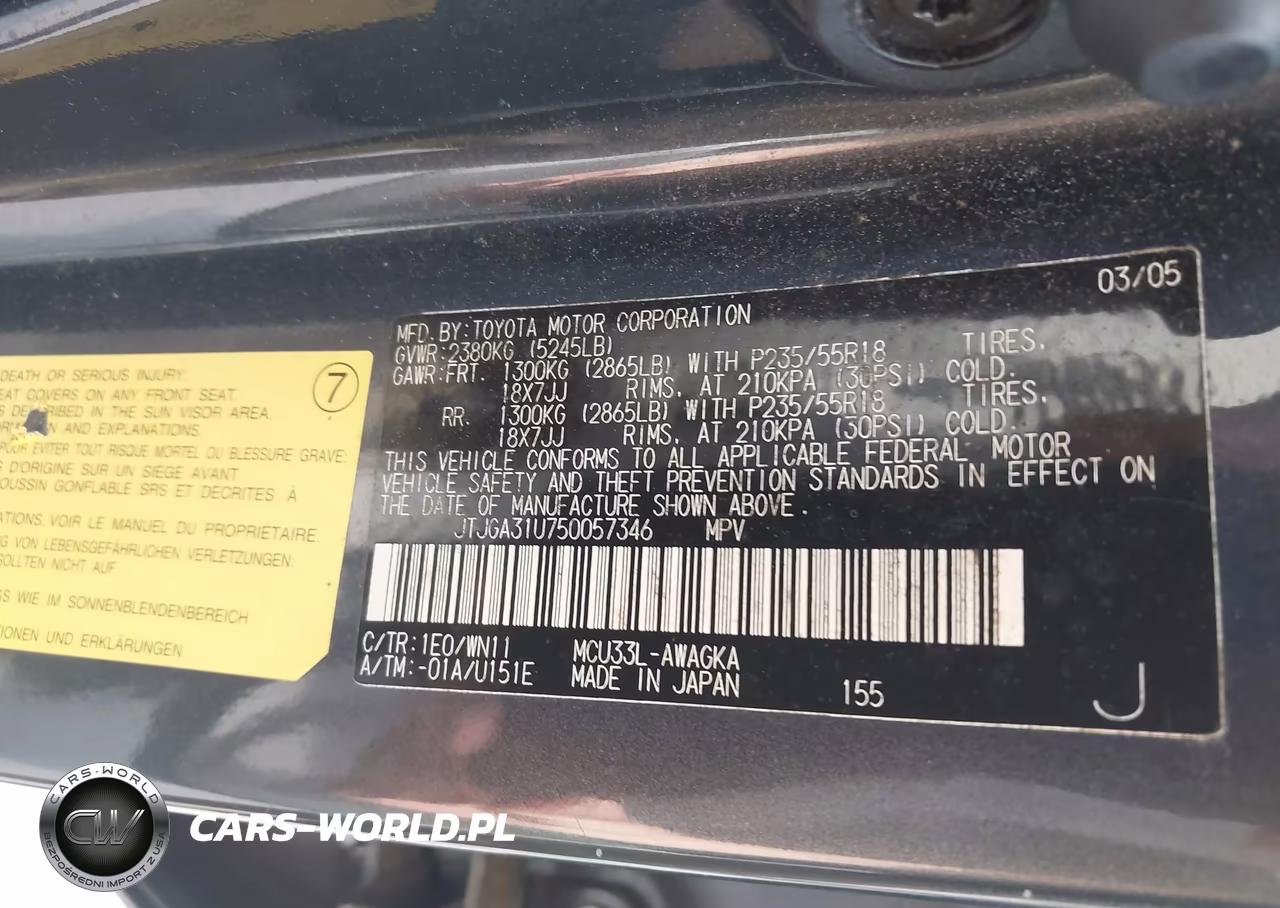 2005 Lexus Rx 330 VIN:JTJGA31U750057346 - 9