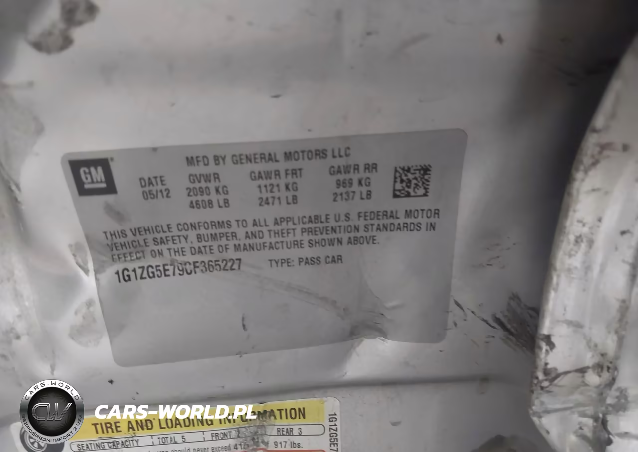 2012 Chevrolet Malibu 2Lz VIN:1G1ZG5E79CF365227 - 9
