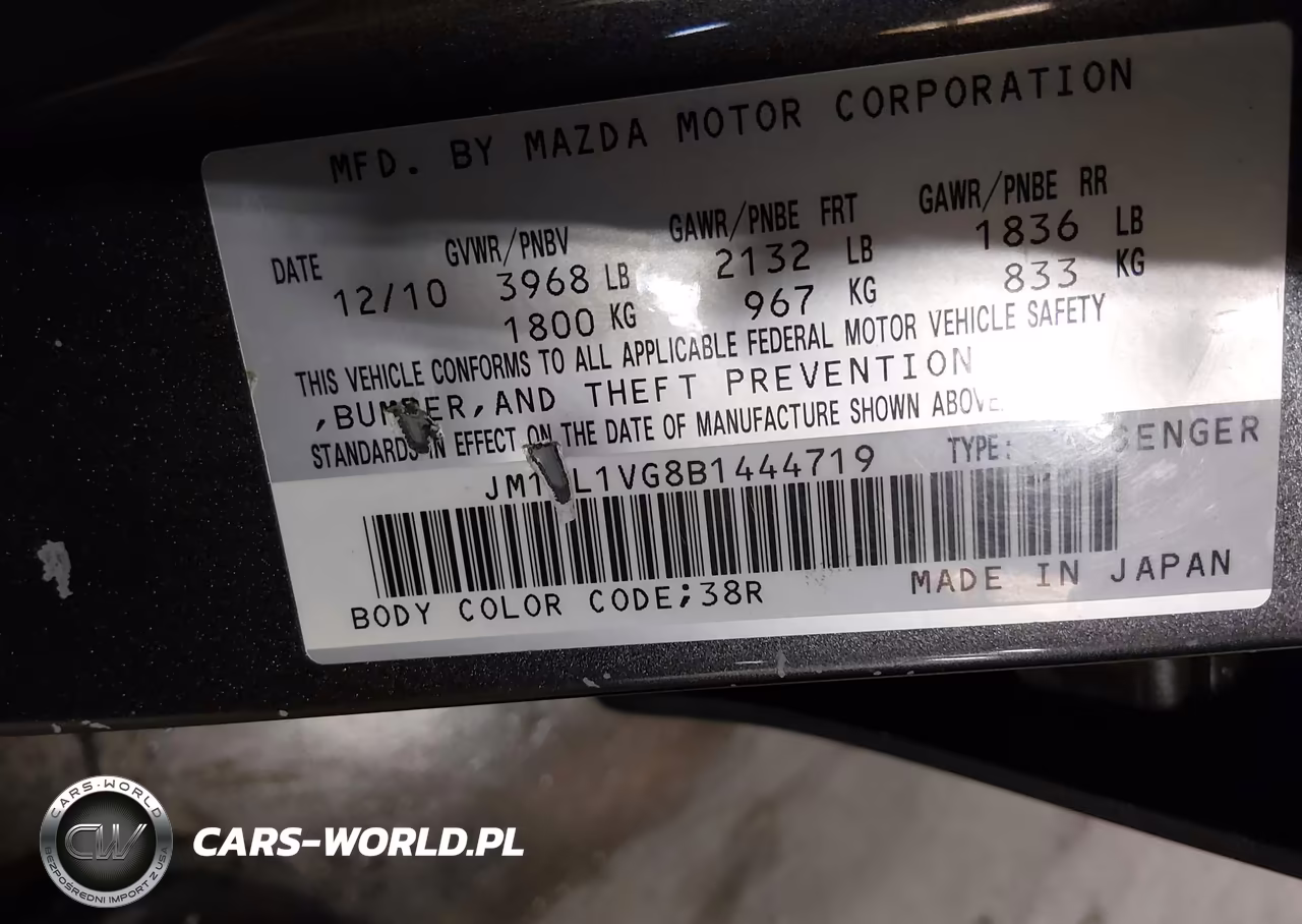 2011 Mazda Mazda3 I Touring VIN:JM1BL1VG8B1444719 - 9