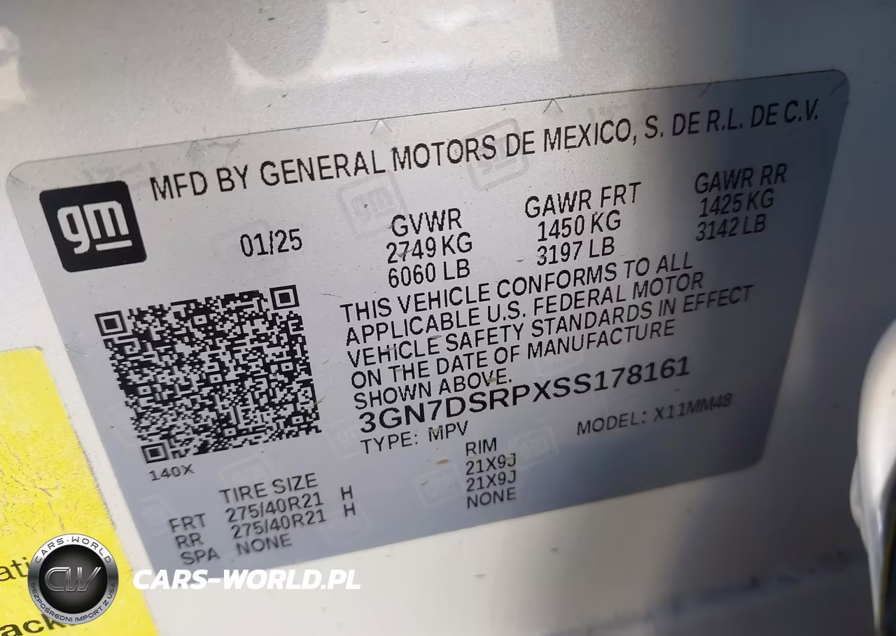 2025 Chevrolet Equinox Ev Rs VIN:3GN7DSRPXSS178161 - 9