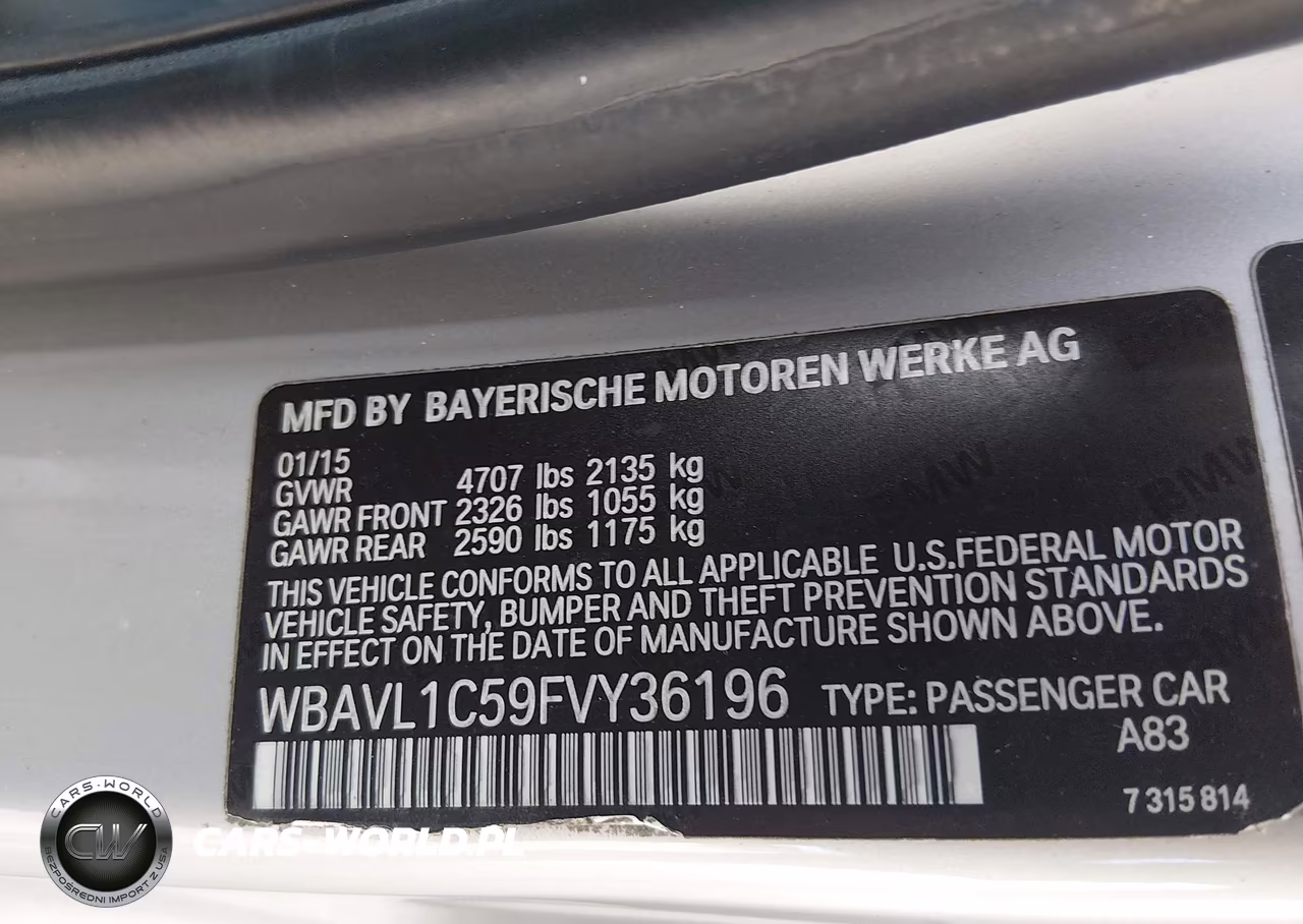 2015 BMW X1 xDrive28I VIN:WBAVL1C59FVY36196 - 9