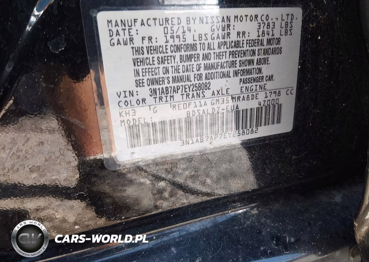 2014 Nissan Sentra Sv VIN:3N1AB7AP7EY258082 - 9