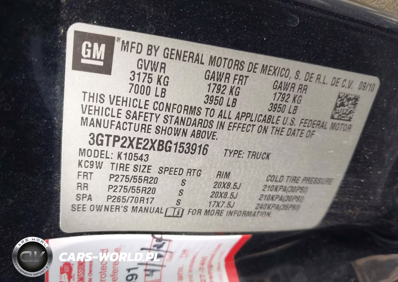 2011 GMC Sierra 1500 Denali VIN:3GTP2XE2XBG153916 - 9