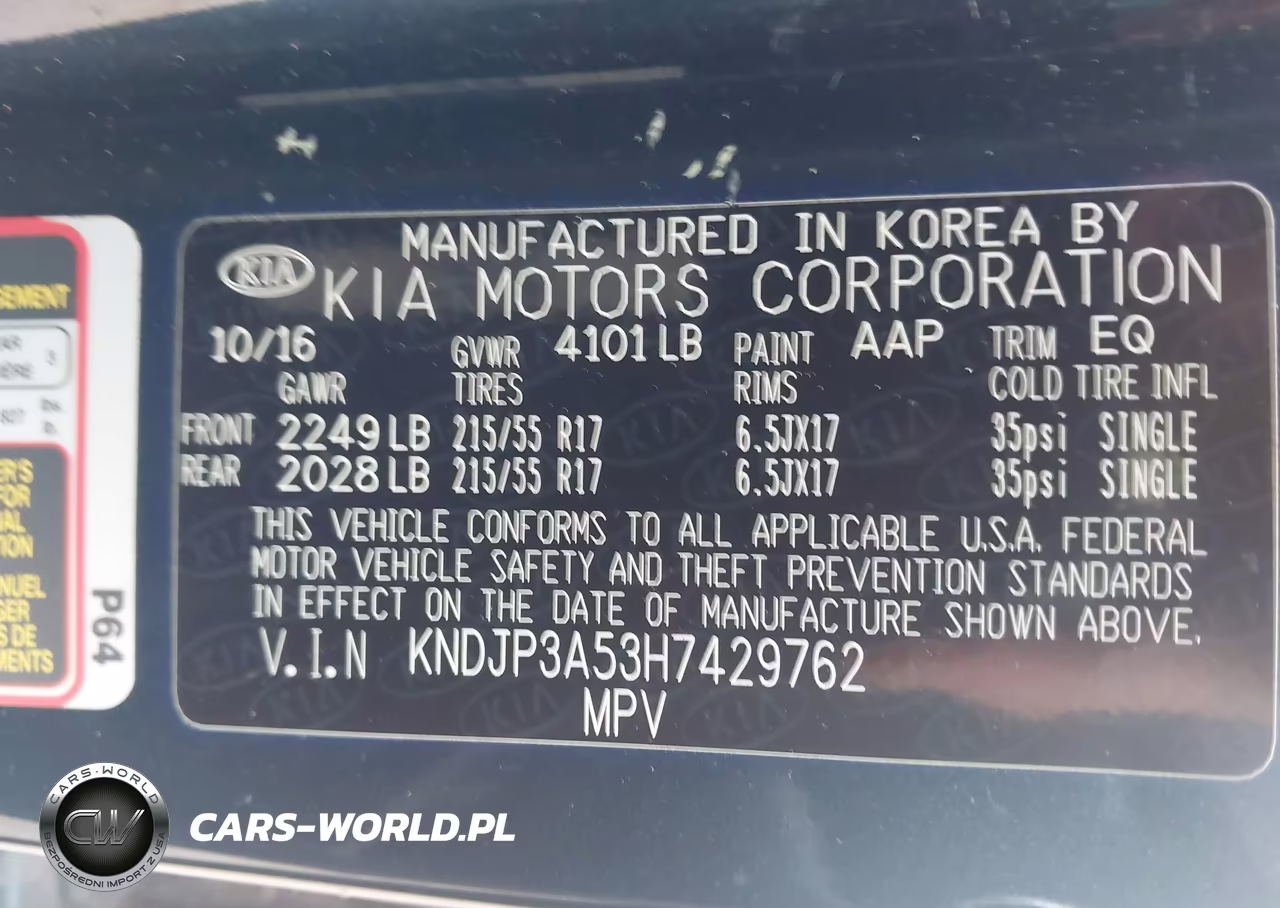 2017 Kia Soul + VIN:KNDJP3A53H7429762 - 9