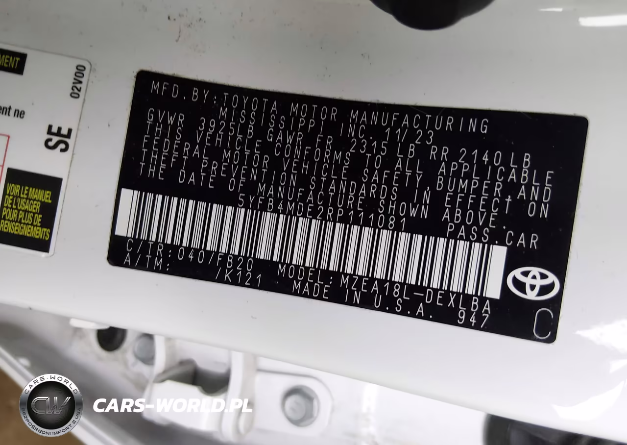 2024 Toyota Corolla Le VIN:5YFB4MDE2RP111081 - 9